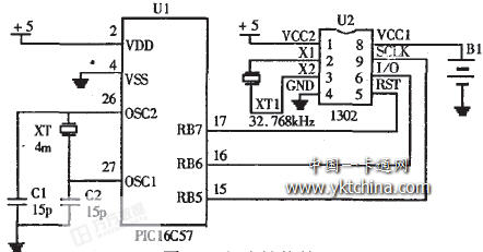 IC卡有線(xiàn)電視收費(fèi)控制器電路結(jié)構(gòu)簡(jiǎn)圖